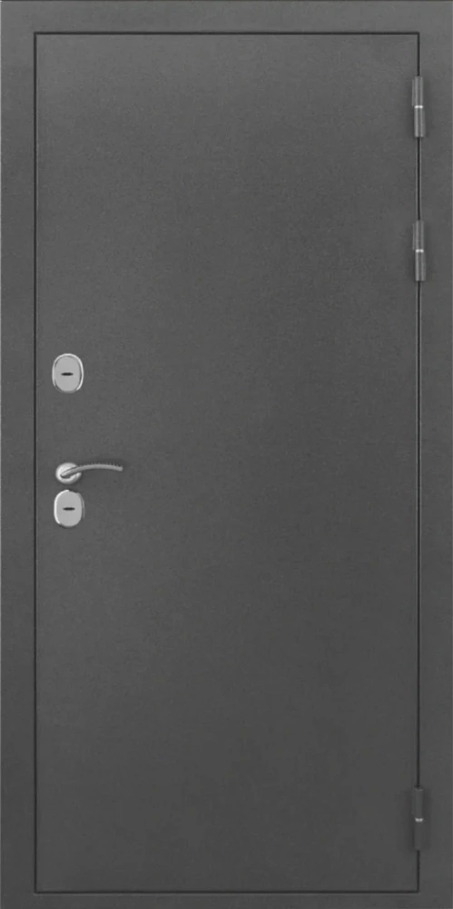 Входная дверь ДвериПРО L-Термо серебро ФЛ-707 (10мм, белый софт) DPRO200276 внешняя сторона