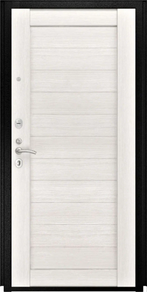 Входная дверь ДвериПРО L-45 СБ-3 листв. бел. (21 беленый дуб) DPRO200597 внутренняя сторона